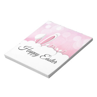 Pastel Pink Easter Bunny Ears Notoad Notepad