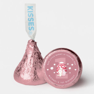 Pastel Pink Easter Bunny Egg Baby's 1st Birthday Hershey®'s Kisses®