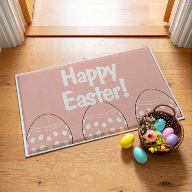 Pastel Pink Easter Egg Welcome Mat (Creator Uploaded)