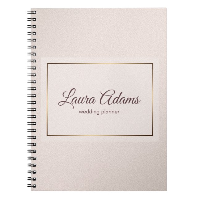 Pastel Pink Elegant Gradient texture. Notebook (Front)