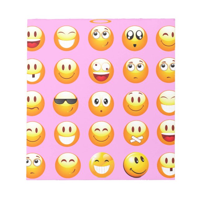 pastel pink emoji notepad (Front)