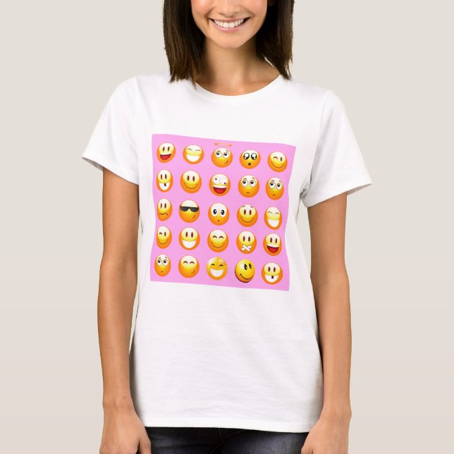 pastel pink emoji T-Shirt (Front)