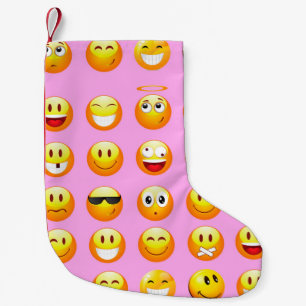 pastel pink emoji xmas christmas stocking
