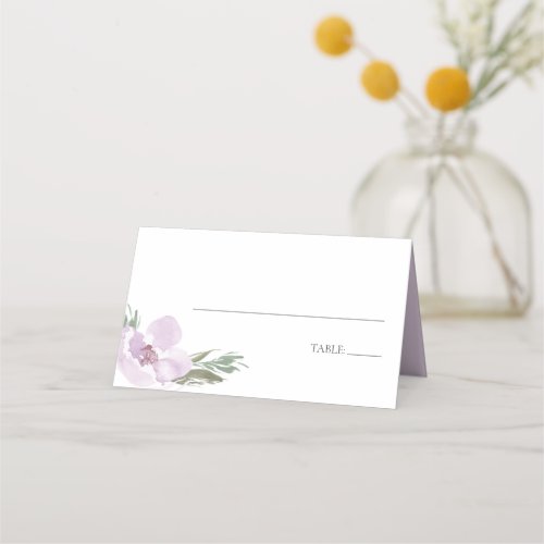 Pastel Pink Floral Place Cards
