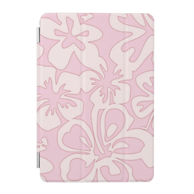 Pastel Pink Flower Art iPad Mini Cover (Front)