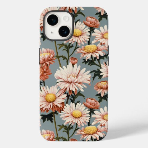Pastel Pink Flowers Case_Mate iPhone 14 Case