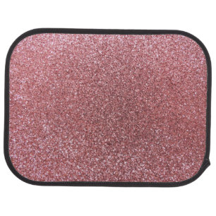 Pastel pink glitter car mat