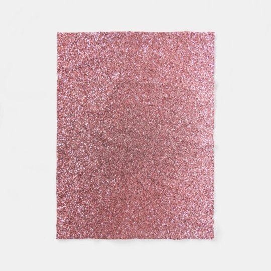 Pastel pink glitter fleece blanket | Zazzle.com