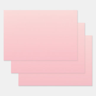 Pastel Pink Gradient Background Wrapping Paper Sheets