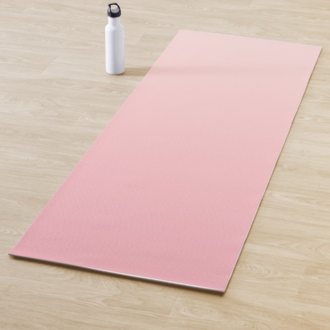 Pastel Pink Gradient Background Yoga Mat (In Situ)