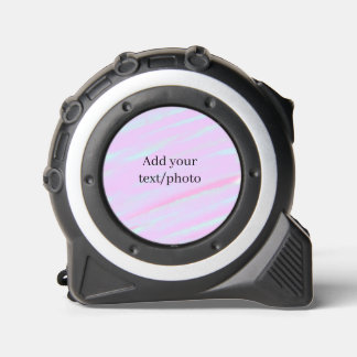 Pastel pink green add photo text watercolor retro  tape measure