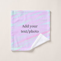 Pastel pink green add photo text watercolor retro