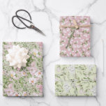 Pastel Pink Green Floral Wrapping Paper Sheets<br><div class="desc">Experience the enchanting beauty of Pastel Pink Green Floral! Embrace the delicate hues and elevate your celebrations with this captivating pattern that will add a touch of elegance and charm to any occasion.</div>