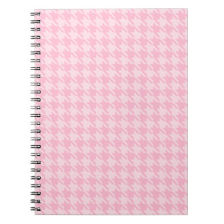 Pastel Pink Houndstooth Notebook