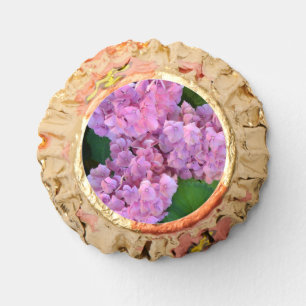 Pastel pink hydrangea bloom   reese's peanut butter cups