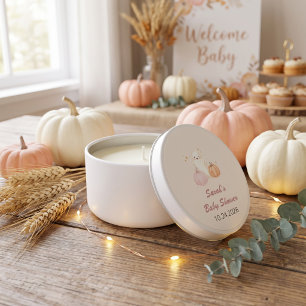 Pastel Pink Little Boo Halloween Baby Shower Mini Candle Favors