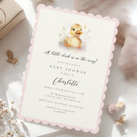 Pastel Pink Little Duck Baby Shower