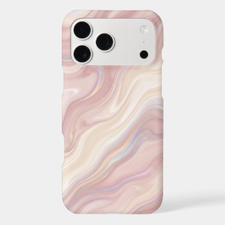 Pastel Pink Marble Swirl Abstract iPhone 17 Pro Max Case