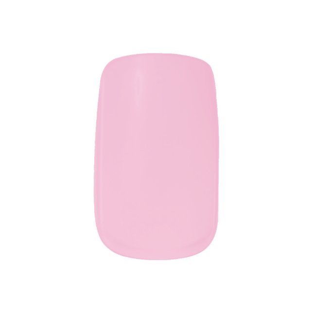 Pastel Pink Minx Nail Art (Left Thumb)