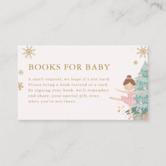 Pastel Pink Nutcracker Books for Baby Card
