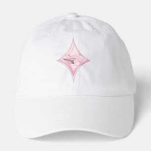 Pastel Pink Paper Plane in Diamond Sparkle Hat