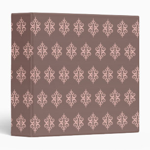 Pastel Pink Pattern Binder