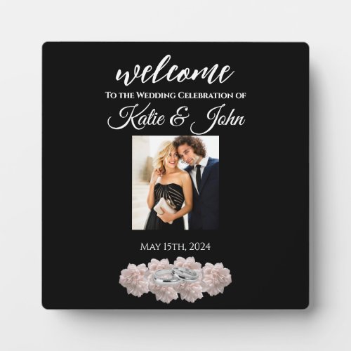 Pastel Pink Peony_Photo Wedding_Table Sign_ Plaque
