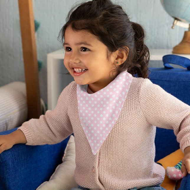 Pastel Pink  polka dots    Bandana (Creator Uploaded)