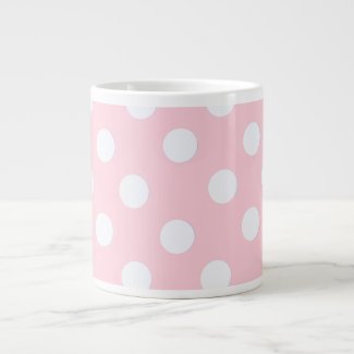 Pastel Pink  polka dots  