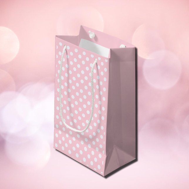 Pastel  Pink  Polka  dots  Gift Bag (Creator Uploaded)