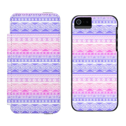 Pastel Pink Purple Aztec Watson iPhone 5 Case