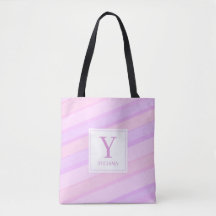 Pastel Pink Purple Striped Cute Girly Design