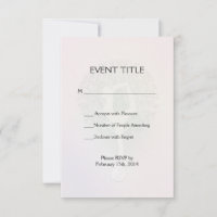 Pastel Pink Rainbow Yoga Tree RSVP Card