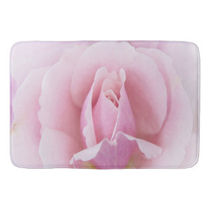 Pastel Pink Rose Bath Mat