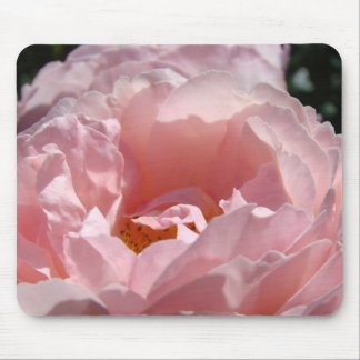 Pastel Pink Rose Flower Mousepad for Her Holidays