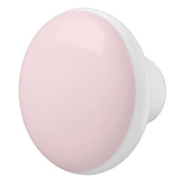 Pastel pink round ceramic pull knobs