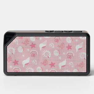 Pastel Pink Sea Shells and Coral Seamless Pattern Bluetooth Speaker