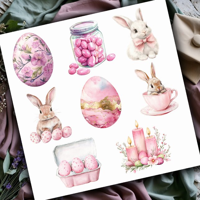 Pastel Pink Set 1 Easter Sticker (Creator Uploaded)