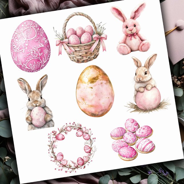 Pastel Pink Set 2 Easter Sticker (Creator Uploaded)