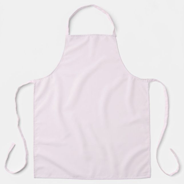 Pastel Pink Solid Color Apron (Front)