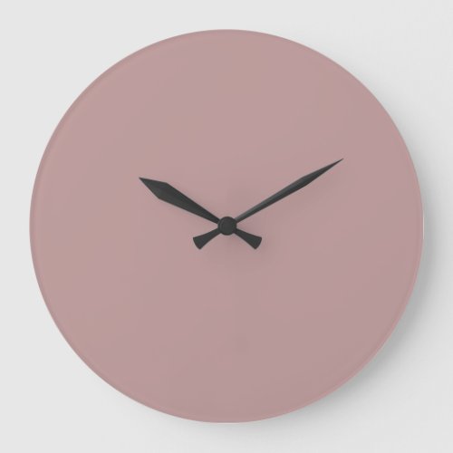 Pastel Pink Solid Color Pairs Dulux Pressed Petal Large Clock