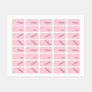Pastel pink solid color  personalized