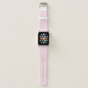Pastel Pink Stripes Apple Watch Band
