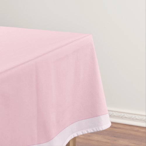 Pastel pink tablecloth