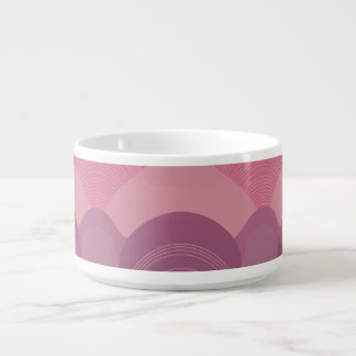 Pastel Pink to Purple Ombre Gradient Pattern Bowl