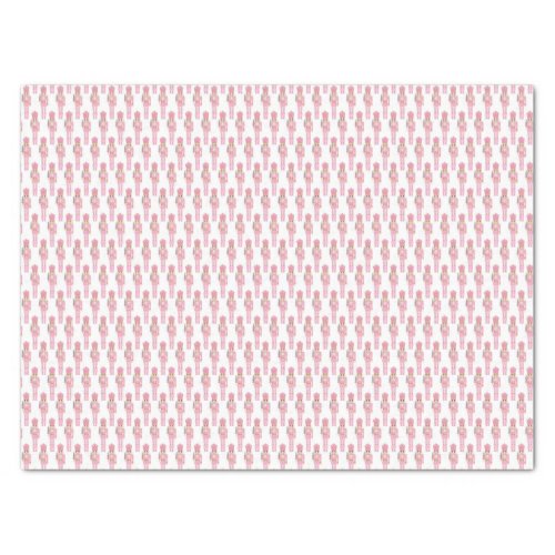 Pastel Pink Watercolor Nutcracker Kitsch Christmas Tissue Paper