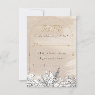 Pastel Pink Wedding Invitation