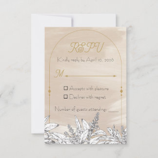 Pastel Pink Wedding Invitation