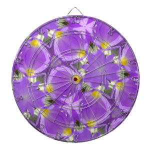 pastel pink-white patterns dartboard with darts