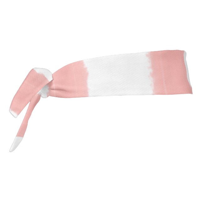 Pastel Pink White Stripes Tie Headband (Rotate 270)